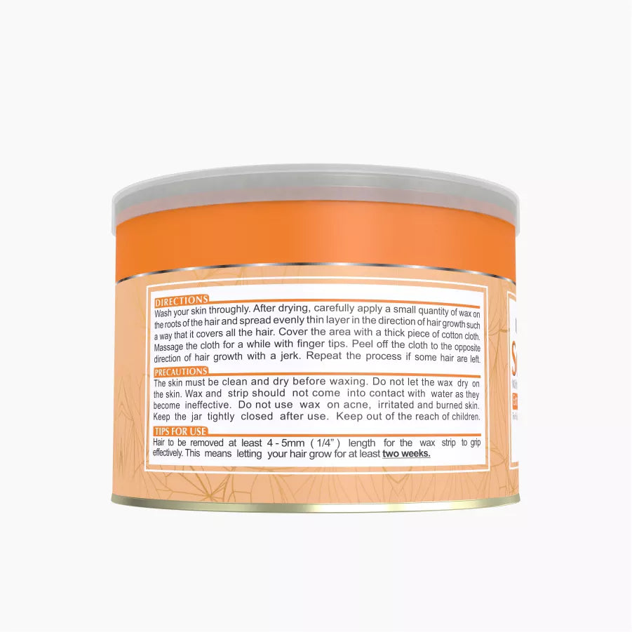 Soft orange creamy wax